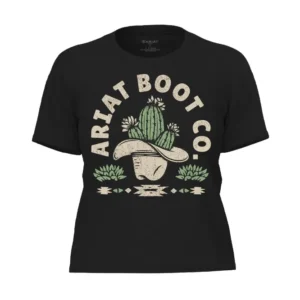 Donna Cacti Cowboy Hat t-shirt Black XL