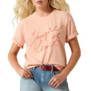 Donna Cowgirl at Heart t-shirt Tropical Peach L