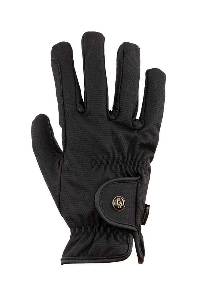 Durable Pro guanti da equitazione caldi Black 7,5