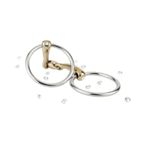 Dynamic RS morso ad anelli liberi, doppio snodo, 16 mm, Sensogan, con cristalli Crystal 135 mm