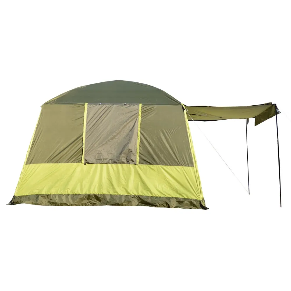 Easycomfort Tenda da Campeggio con Veranda, Tenda Famigliare per 8 Persone, Poliestere, 405x305x225cm