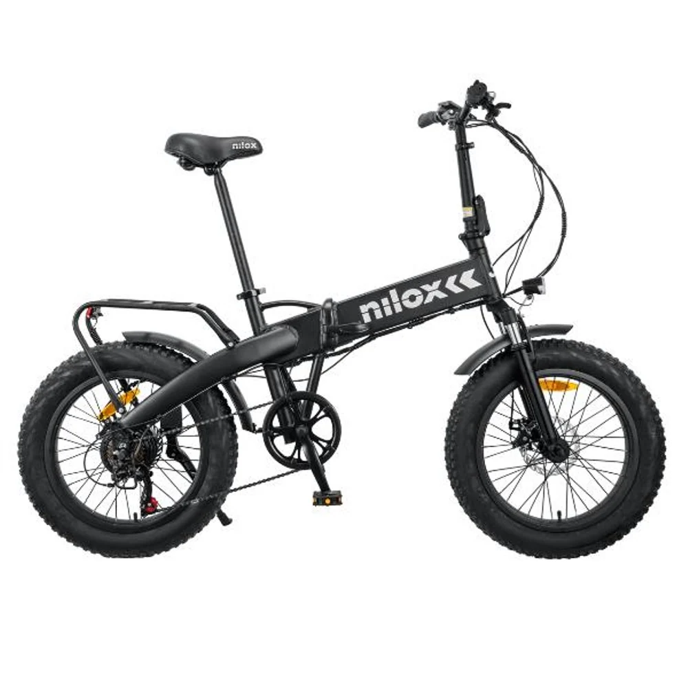 E-Bike Nilox J4 30NXEB207V001V2 Motore Brushless High Speed da 36V 250W Batteria Removibile LG da 36 V 8 Ah Gomme Fat da 2...