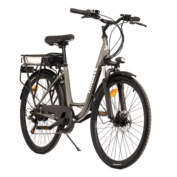 E-Bike Nilox J5 Plus 30NXEB266VFM1V3 Motore BAFANG 3 velocità da 250 W batteria removibile LG da 36 V - 9.6 Ah Ruote da 26...