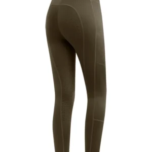 Ella Leggings Termici Da Equitazione, Bambini Green Brown 140