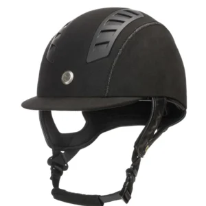 EQ3 MIPS Casco da equitazione con microfibra Black 56