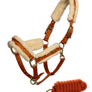 Cavezza con Pelliccia & Longhina Bronze Gold Equestrian Stockholm