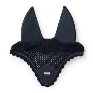 Cuffia Per Cavallo Soundless Navy Silver Equestrian Stockholm