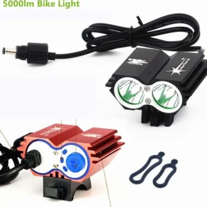 Faro Fanale Led Bici Bicicletta Bike Mtb Led Cree 5000 Lumen Fanale Testa Casco