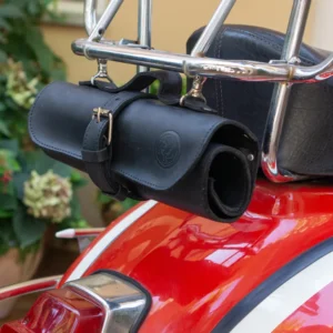 Borsa rullino per moto pelle personalizzata, sella, borsa per bici-Regalo per uomo Fashion Racing Leather