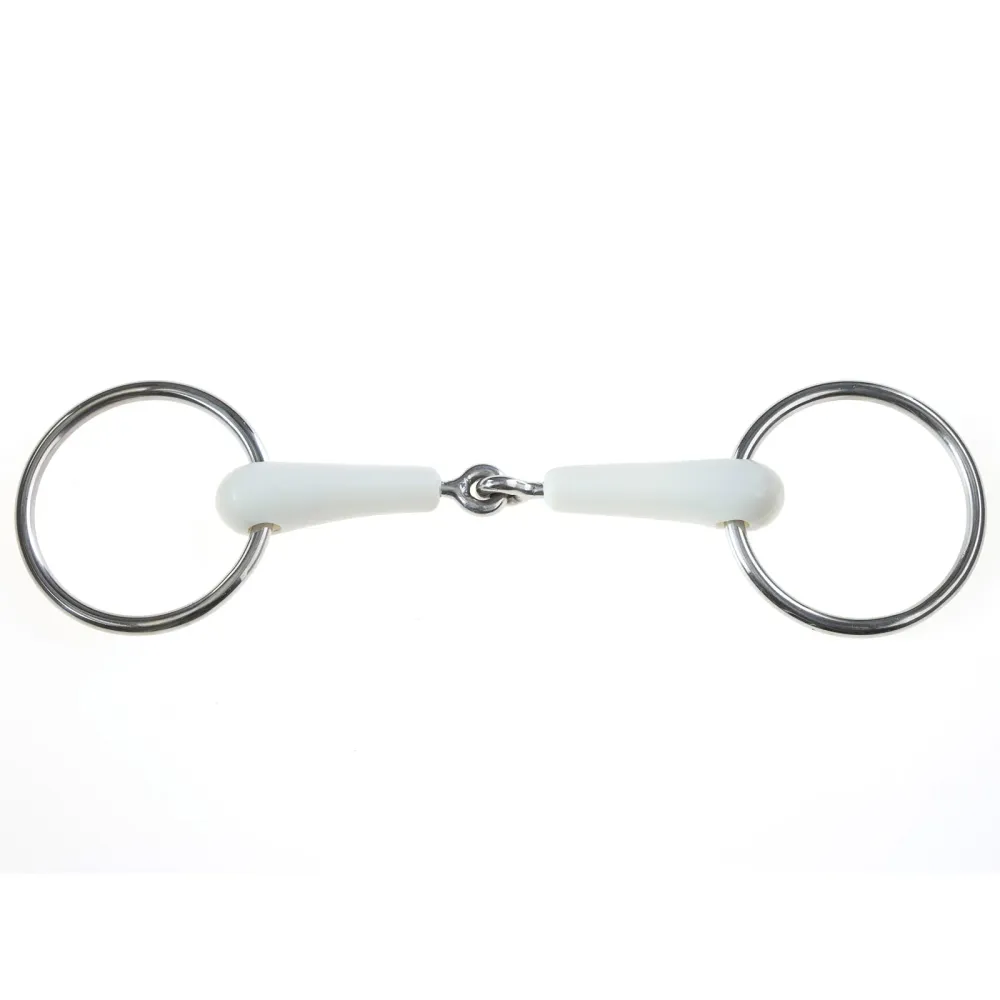 Flexi Loose Ring Snaffle Bit Ivory White 140 mm