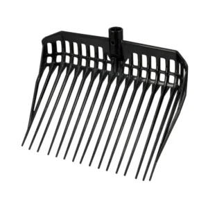 Forcone per lettiera EcoFork con manico metallo e impugnatura D black Taglia unica