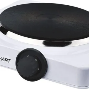 Fornello elettrico da campeggio 1500 W temperatura regolabile con piastra ghisa 18.5 cm