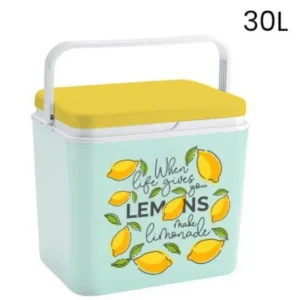 Frigo Portatile Borsa Termica Fantasia Limone 30l Campeggio Mare Estate Spiaggia