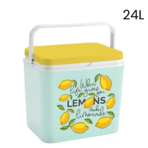 Frigo Portatile Borsa Termica Fantasia Limone 24l Campeggio Mare Estate Spiaggia