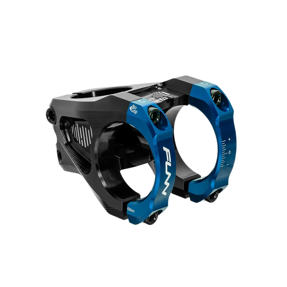 Attacco Manubrio EQUALIZER 31,8x35mm Alluminio Angolo 10° Blu FUNN
