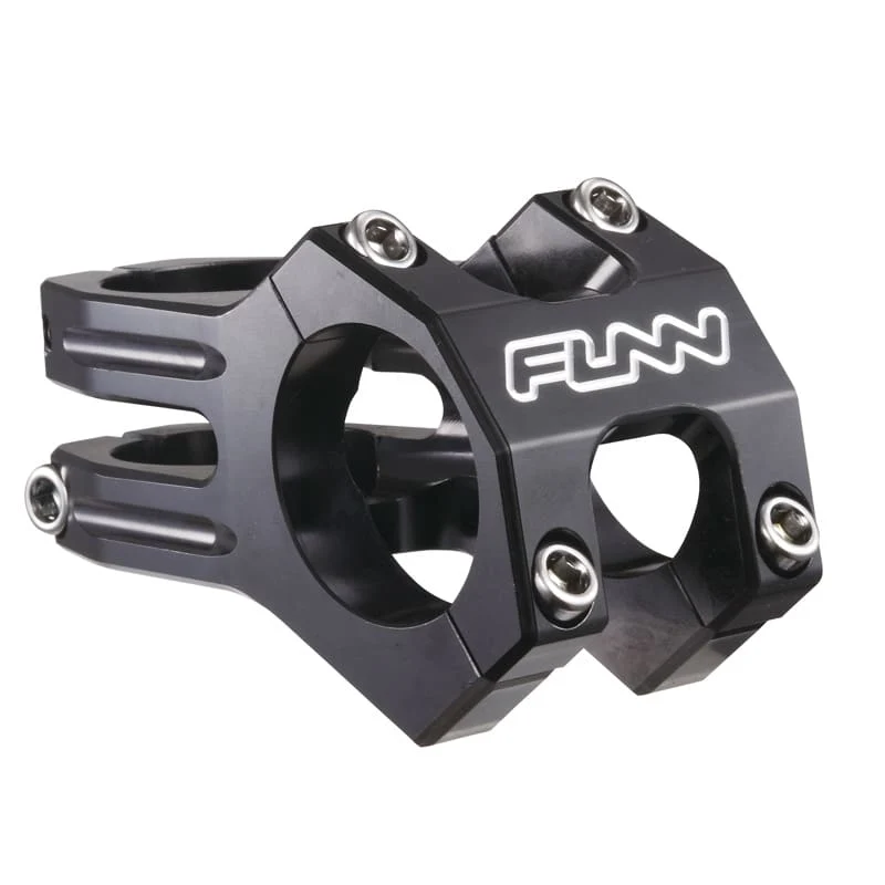 Attacco Manubrio FUNNDURO 31,8mm x 45mm Alluminio Angolo 0° Nero