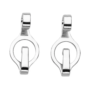 Ganci catenella piatti, acciaio inox Taglia unica