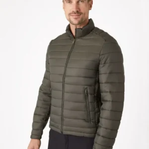 Giacca imbottita leggera, uomo Dark Green L