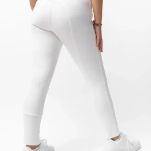 Grand Prix pantaloni da equitazione bambino con full seat silicone Bianco 134-140