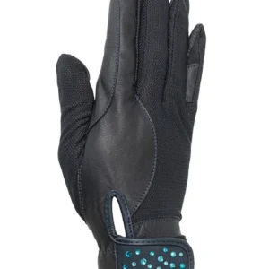 Guanti da equitazione Tokio con pelle di capra Dark Blue/Blue 6,5