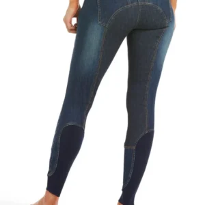 Halo Denim Pantaloni da equitazione donna con seduta intera Marine 40 Regular