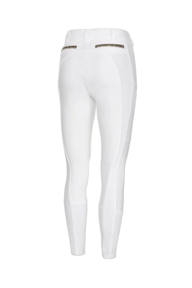 Henriette Pantaloni da equitazione con grip White 68