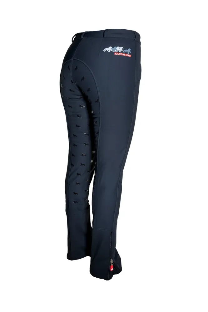 Jökull Pantaloni Softshell da Equitazione Donna con Grip Black 164 Regular