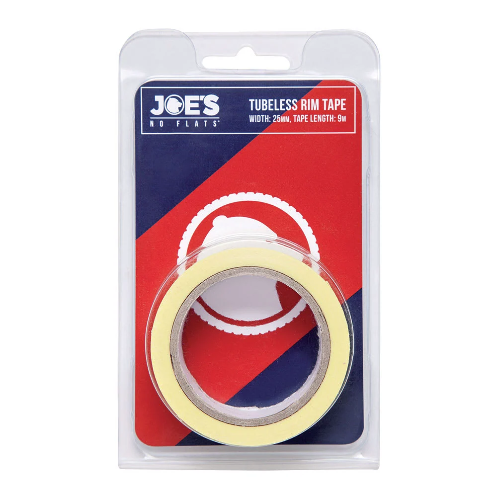 Nastro di Conversione Tubeless 9 Metri x 25mm Giallo JOES NO FLATS