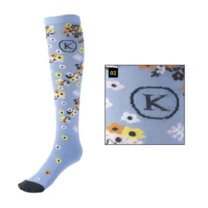 Kaval Socks Calzini estivi sottili da equitazione Lightblue/Multicolor 35-38