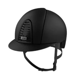 KEP Cromo 2.0 Matt/Raw casco da equitazione con visiera extra, compatibile con app Black/Black 059-x-062