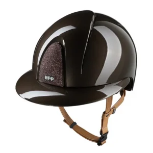 KEP NOVA ABS Metal Polish/Beige/Star Polo casco da equitazione Brown 051-x-058