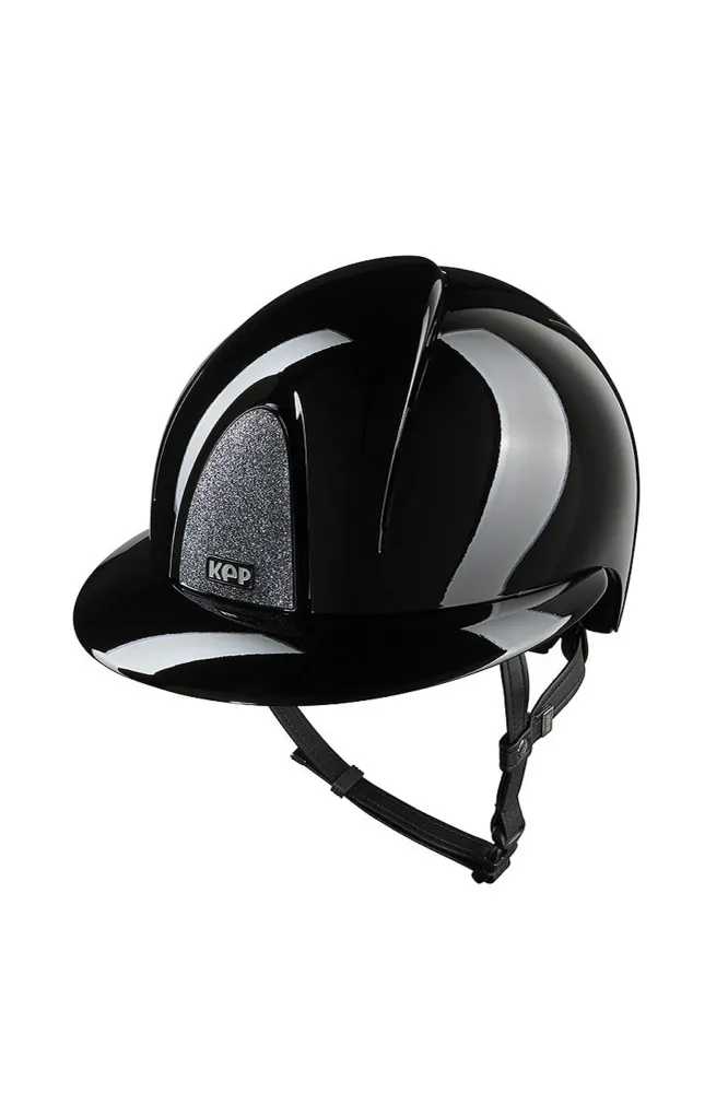 KEP NOVA ABS Metal Polish/Star/Silver Polo casco da equitazione Black 059-x-062