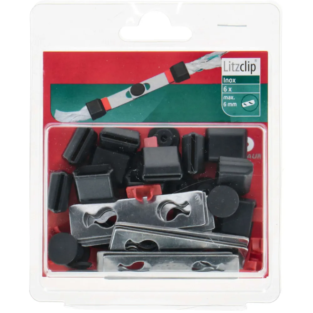Kerbl Frizione di sicurezza Litzclip 6 pezzi
