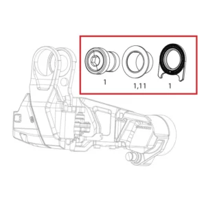 Kit di bulloni per il montaggio del deragliatore posteriore SRAM RED XPLR AXS E1
