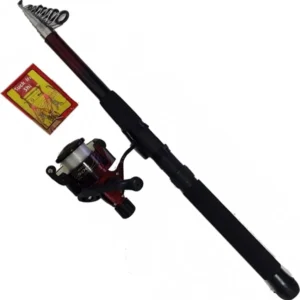 Kit Canna Da Pesca Estensibile 2,5 Metri Con Mulinello Sl-500 Lenza 9 Ami