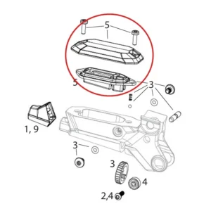 Kit copertura leva freno SRAM MAVEN Ultimate/Argento/Bronzo