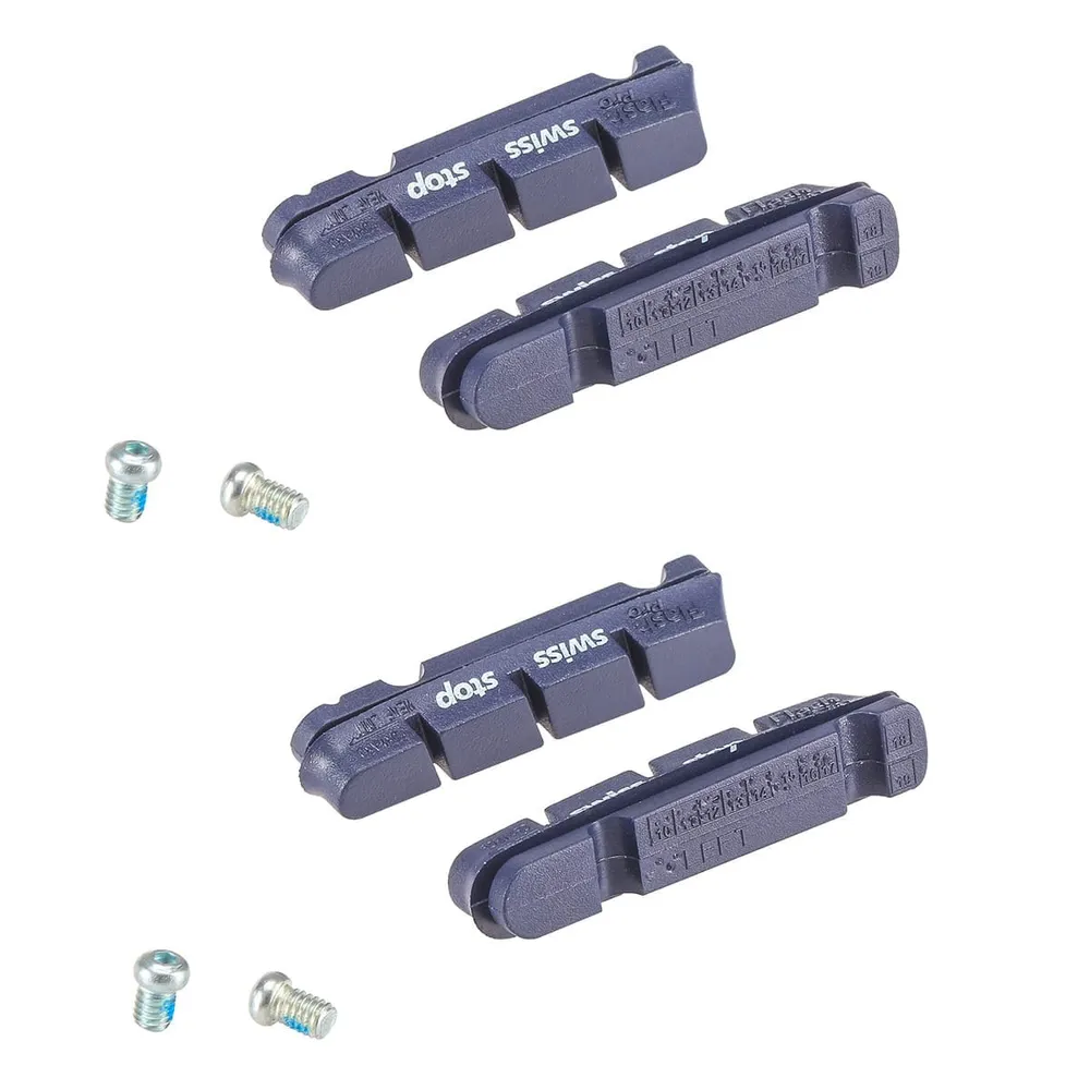 Kit 4 Pattini SWISS STOP FLASH Blu Alluminio