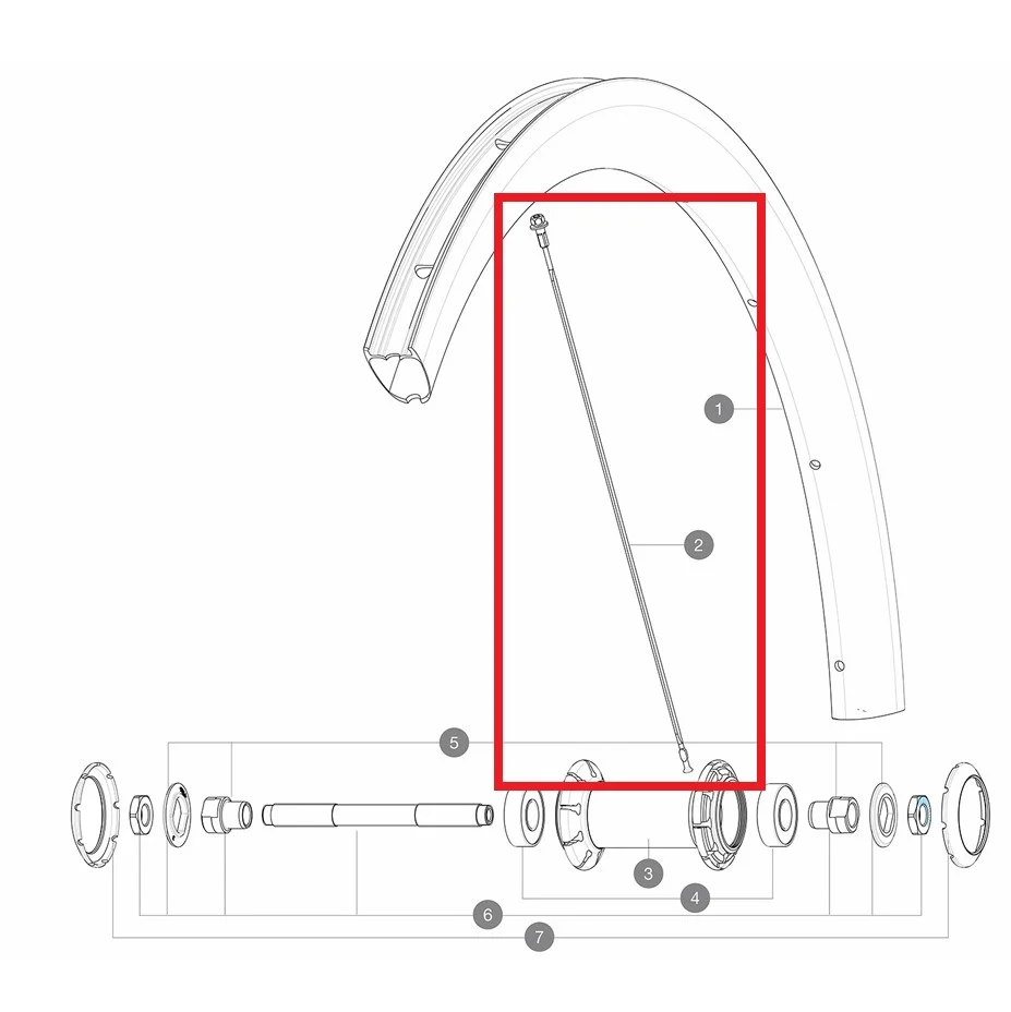 Kit di 10 raggi MAVIC COSMIC PRO CARBON UST 268mm anteriori/posteriori
