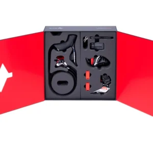 Kit RED eTap AXS 2 velocità, senza pedivella, idr., attacco piatto 6 bulloni, 2 pezzi incl. dischi freno da 160 mm