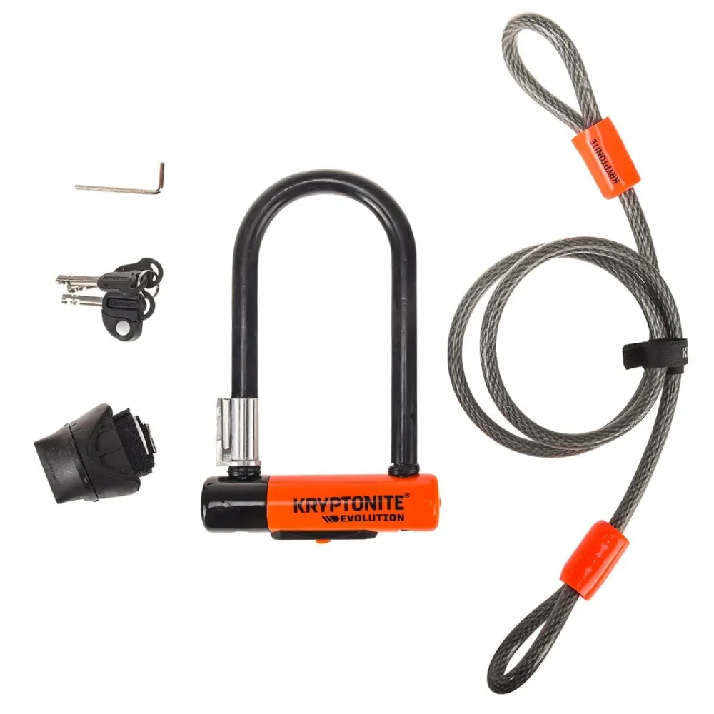 KRYPTONITE EVOLUTION MINI-7 U-Lock + cavo FLEX
