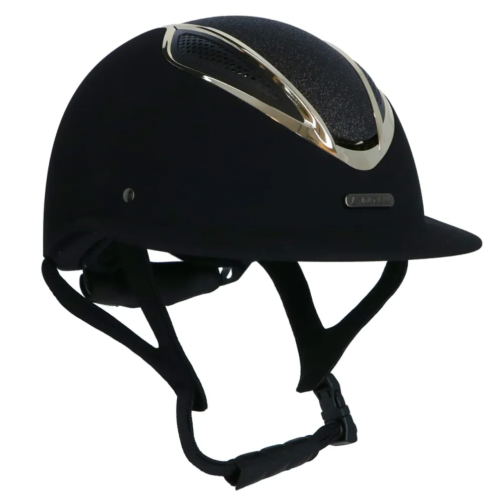 Lami-Cell Casco da equitazione Artemis Nero/Champagne