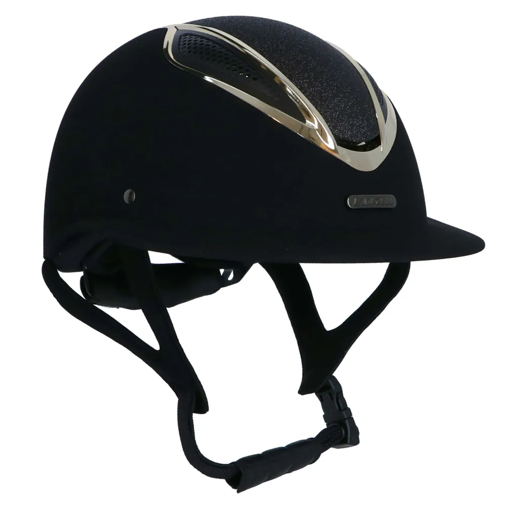Lami-Cell Casco da equitazione Artemis Nero/Champagne