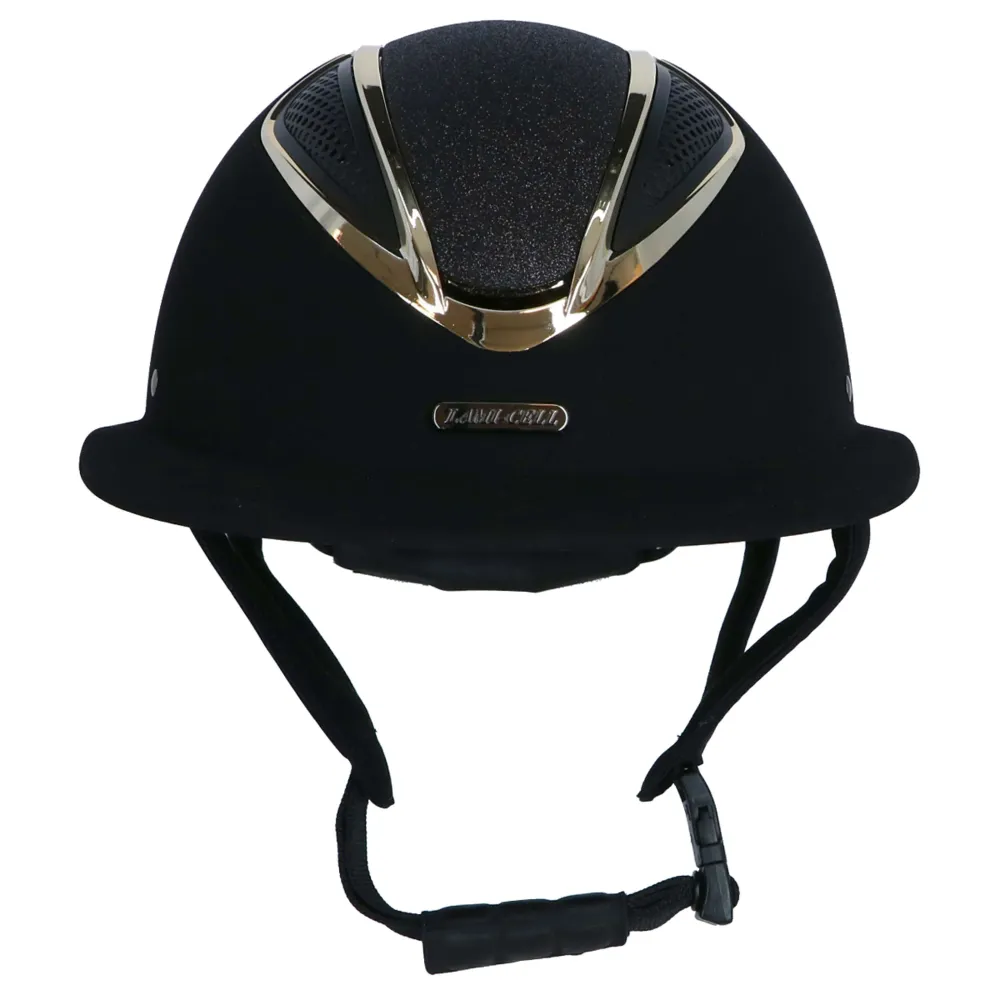 Lami-Cell Casco da equitazione Artemis Nero/Champagne
