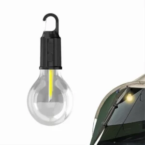 Lampada Lampadina Led Bulbo Ricaricabile 3 W Usb Gancio Campeggio Tenda Camper