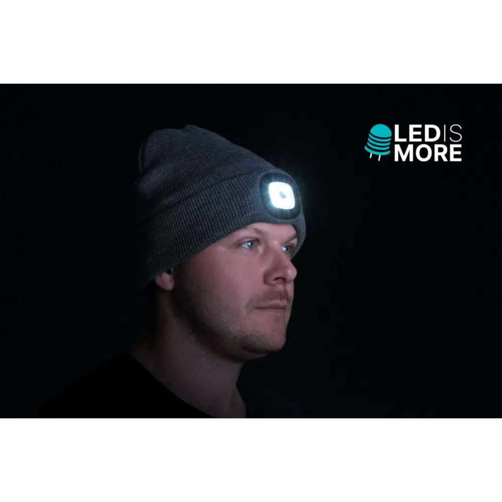 Led is More Berretto Grigio