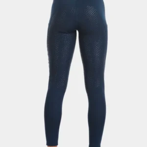 Leggings da equitazione Full Grip per donna Navy M
