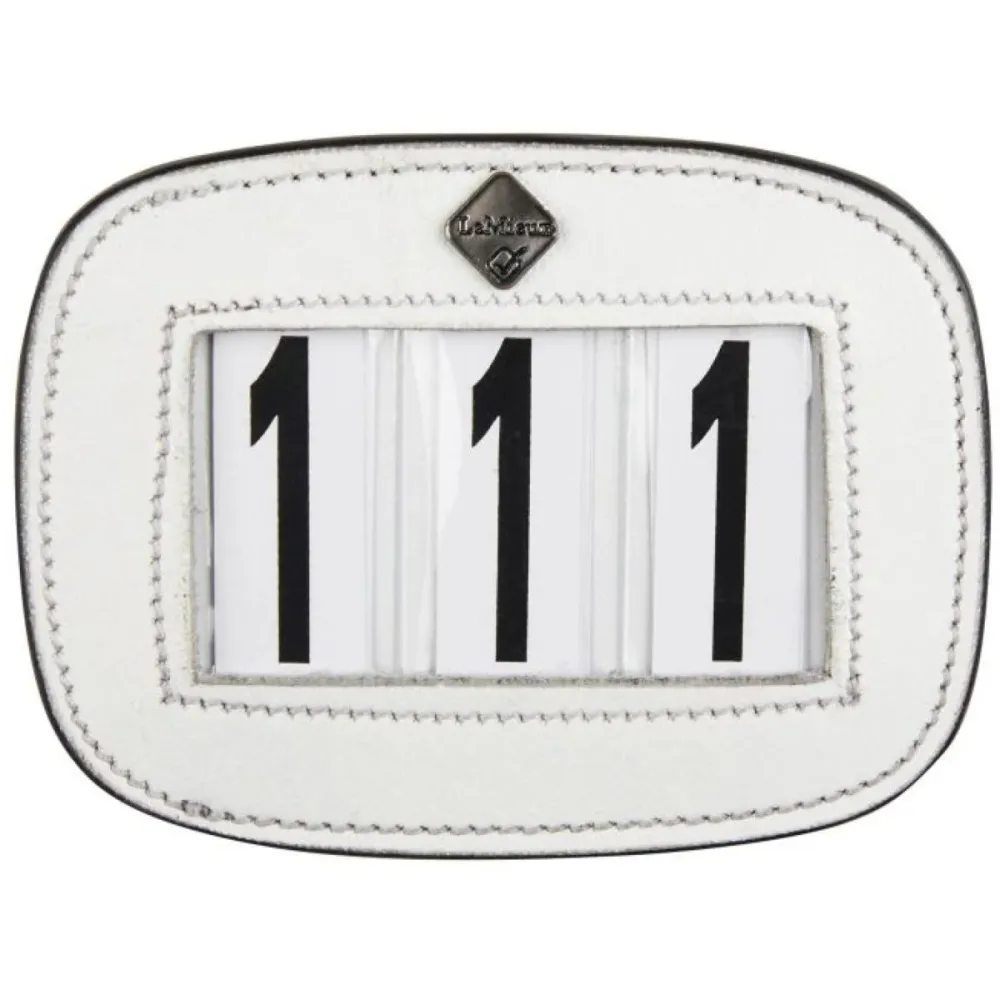 LeMieux Numeri di Gara Saddle Pad Bianco