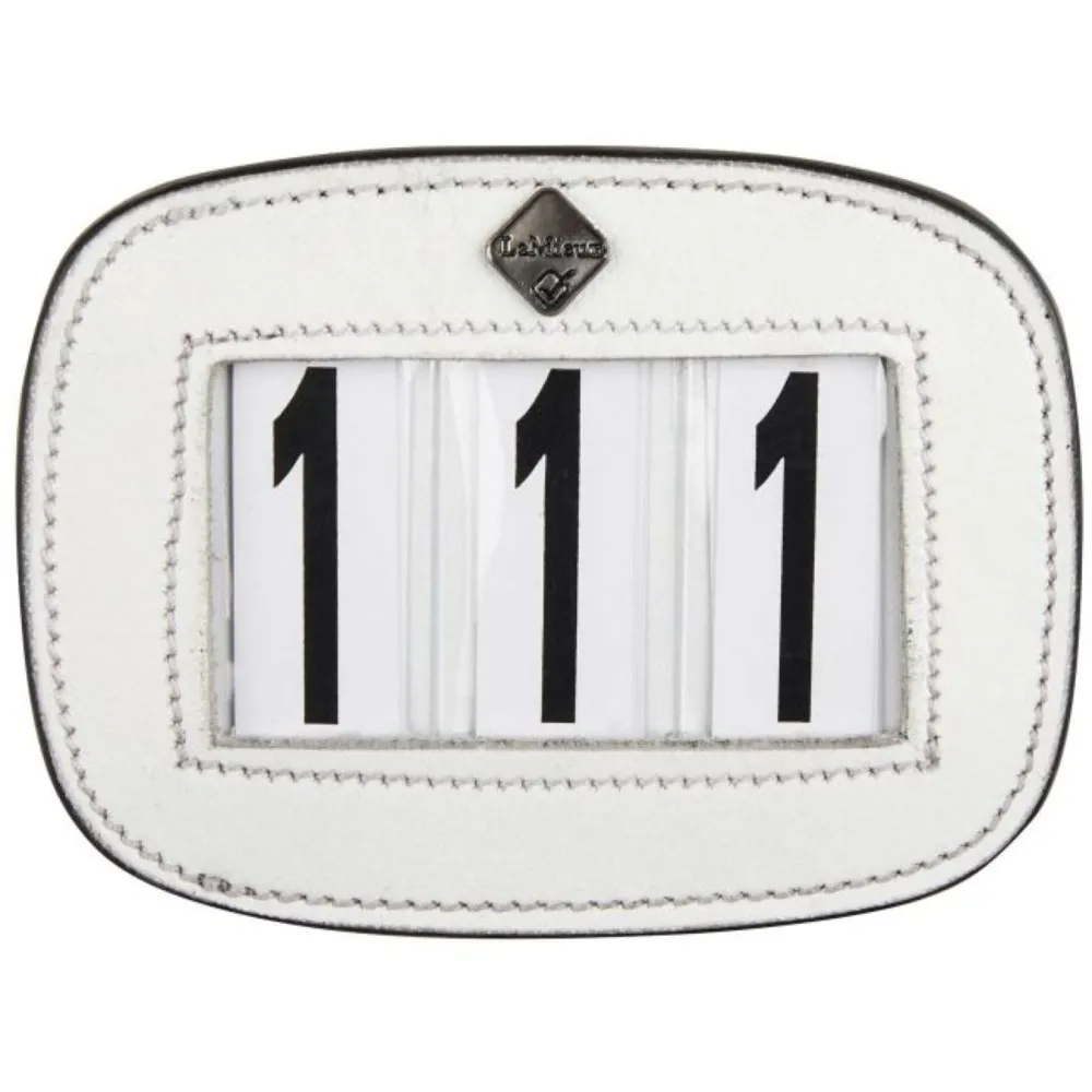 LeMieux Numeri di Gara Saddle Pad Bianco