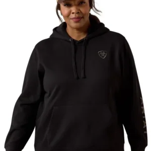 Logo 2.0 felpa con cappuccio da donna Black S