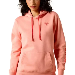 Logo 2.0 felpa con cappuccio da donna Peach Amber Heather XL